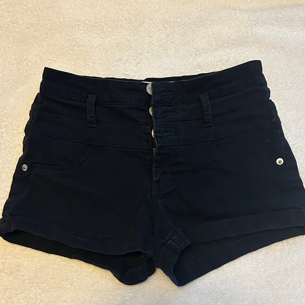 No Boundaries Black High Waist Women's Shorts